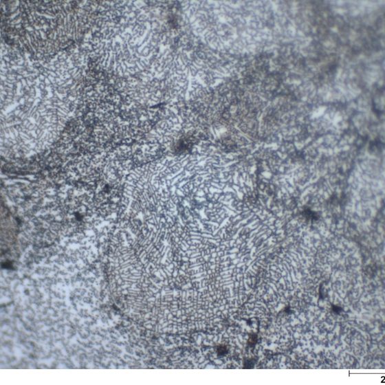 Stellite 6 etched microstructure
