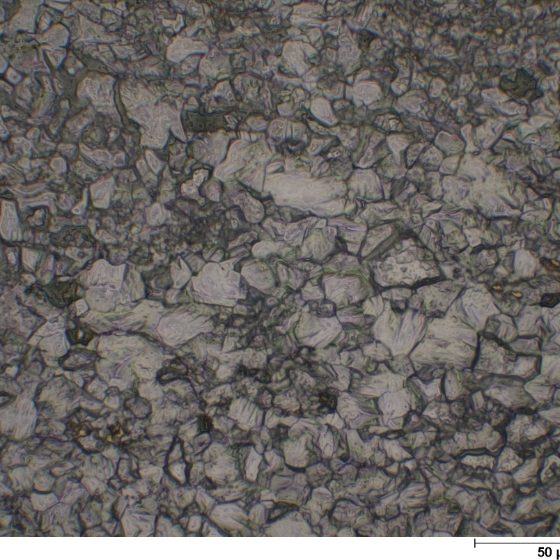 Tungsten microstructure
