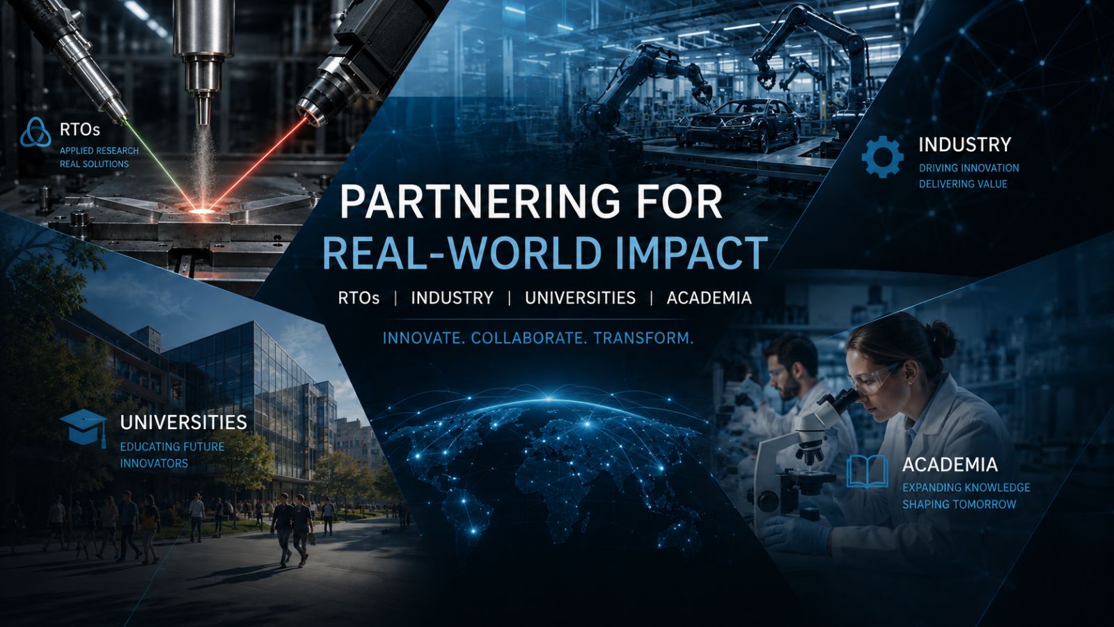 Partnering for real-world impact — RTOs, industry, universities and academia