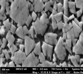 Laser Assisted Cold Spray, LACS.
Coating WC-17Co on steel, shown sub-micron WC particles in matrix.
Tungsten Carbide in Chrome.