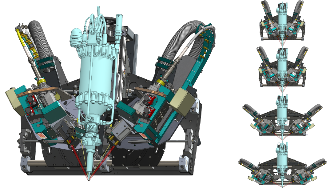 Dual Head Laser Assisted Cold Spray system for high speed coating using an Impact Cold Spray System